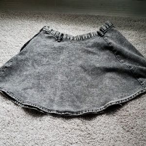 Black Jean Skirt